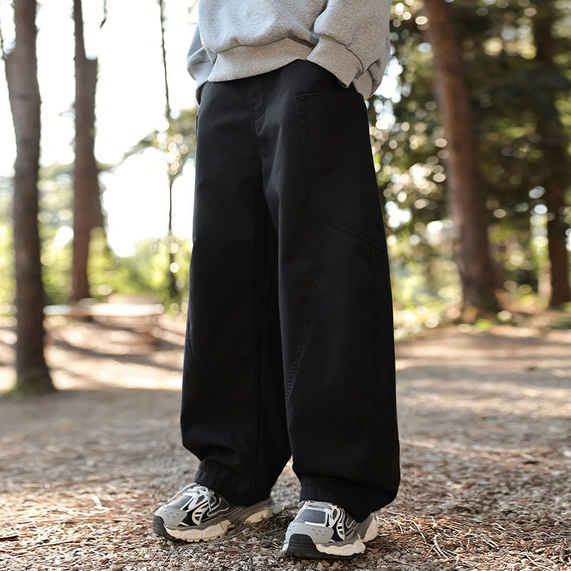 裤子男童春季春秋款长裤儿童工装裤男大童2026童装运动裤