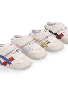 学前春秋款0-1岁婴儿学步鞋子男女宝宝防滑软底一件代轻便