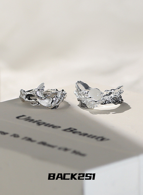 925纯银新中式原创设计情侣对戒