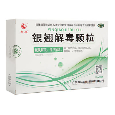 【嘉应】银翘解毒颗粒15g*10袋/盒风热感冒清热解毒咳嗽