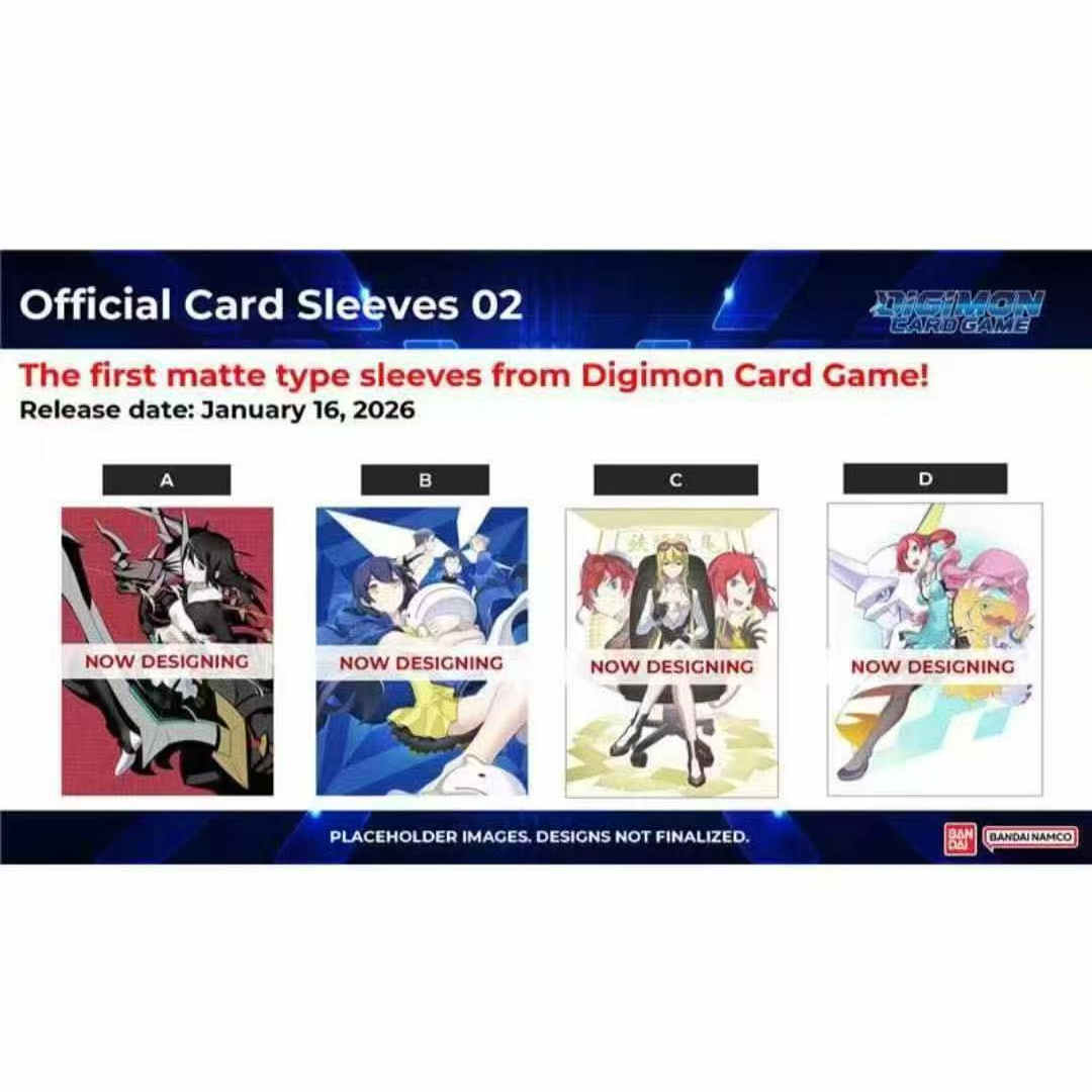 【星梦源】数码宝贝 DTCG 卡牌对战 正版官方卡套02 2026  4款