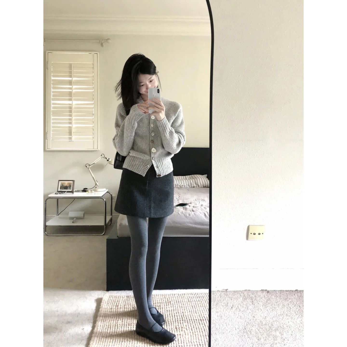 配裙子的灰色打底裤女外穿秋冬加绒加厚裤不掉档踩脚连裤袜1010e