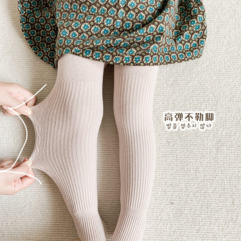 女童打底裤秋冬加绒宝宝