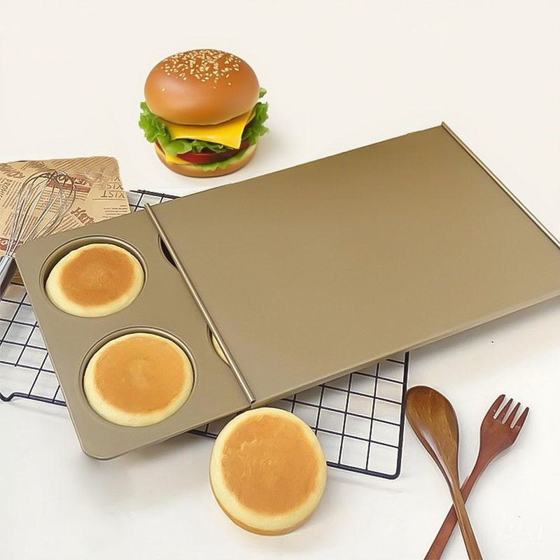 带盖大6连喜饼模具食品级