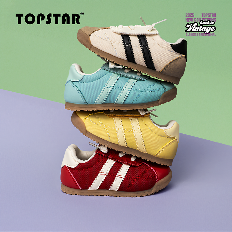 TOPSTAR休闲复古儿童运动鞋