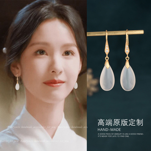 复古风旗袍耳环2025新款 国风汉服耳饰女 爆款 轻奢高级感耳坠新中式