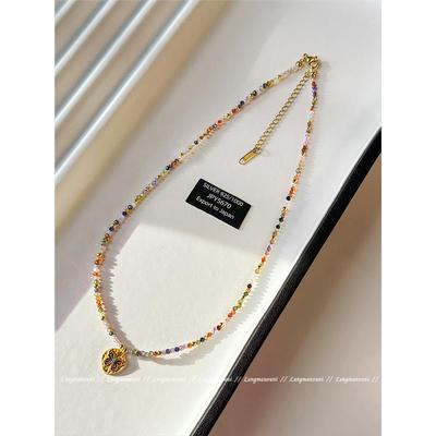 多巴胺珐琅蝴蝶项链女款2025新款