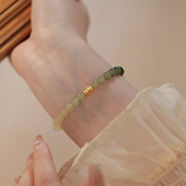 新中式 轻奢小众精致高级感复古手串 国风仿和田玉渐变串珠手链女款