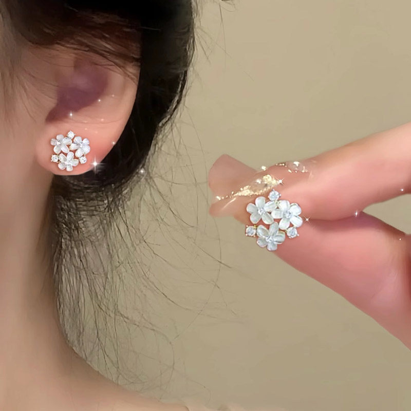 琉璃花朵耳环2025新款爆款轻奢高级感精致耳钉小众独特耳夹无耳洞,饰品/流行首饰/时尚饰品新,耳钉,淘宝优惠券,粉丝福利购,淘宝优惠卷