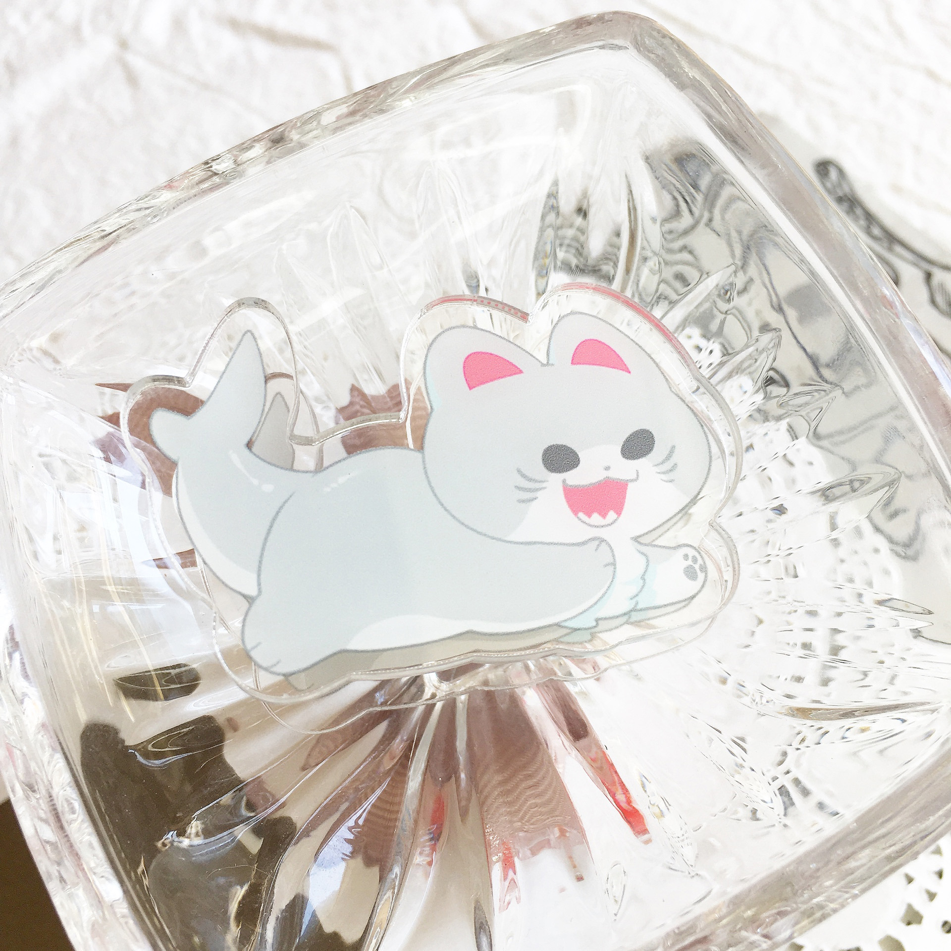 鲨鱼猫|亚克力夹子可爱动物创意手帐固定封口夹Furry幻想生物鲸岛