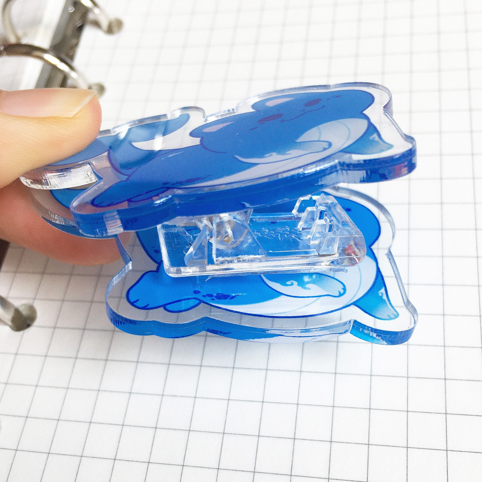 长尾夹手帐亚克力夹子鲸鱼猫可爱透明票夹照片夹装饰鲸岛原创文具,文具电教/文化用品/商务用品,票夹/长尾夹,淘宝优惠券,粉丝福利购,淘宝优惠卷