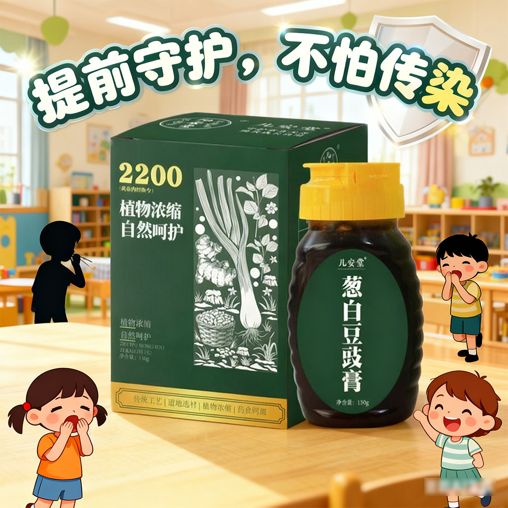 儿安堂葱白豆豉汤春季儿童葱豉汤葛根汤宝宝防风寒雪梨膏儿童冲剂