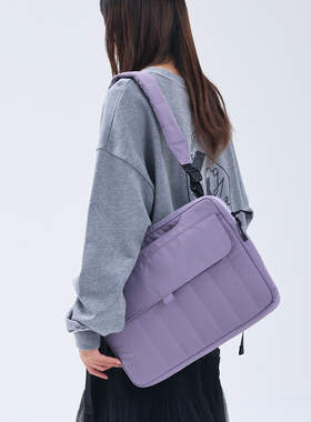 MYEDITION斜挎包原创简约通勤多用充棉电脑托特包商务单肩手提包