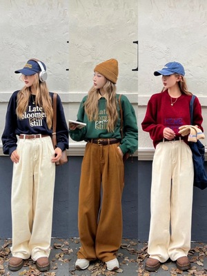 宽松阔腿长裤林诗琦NICKIDAILY