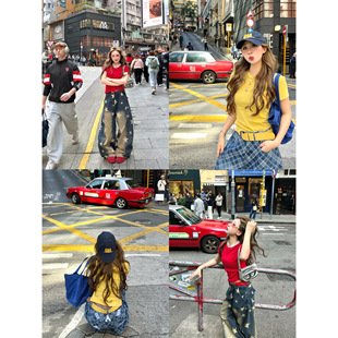 林诗琦NICKIDAILY【光晕慢调！两色修身弹力百搭圆领正肩短袖T恤