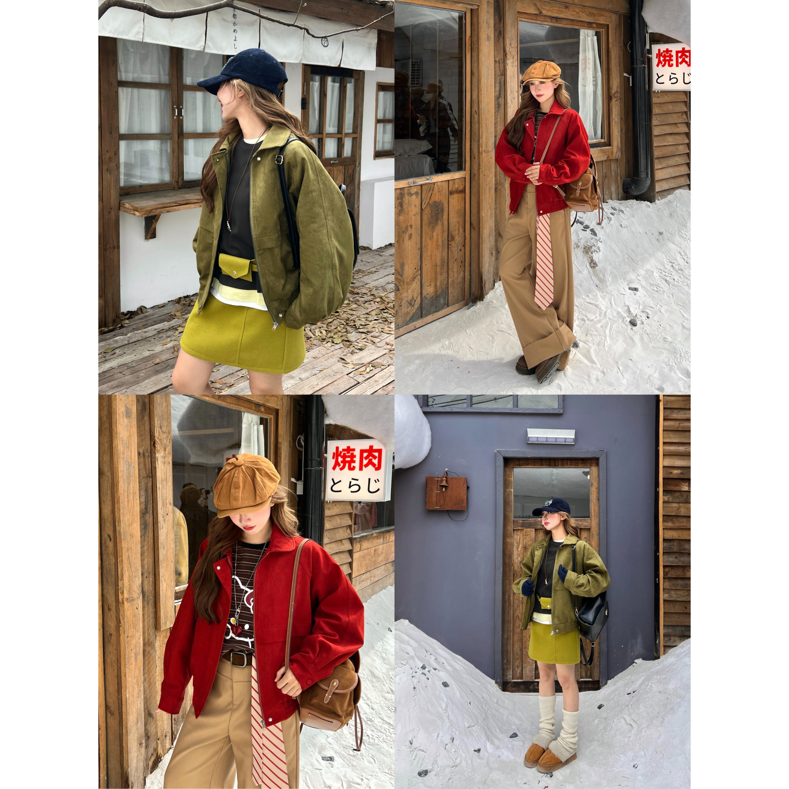 林诗琦NICKIDAILY复古麂皮短外套