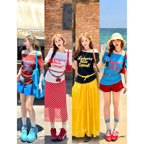 林诗琦NICKIDAILY侧面开衩款短袖