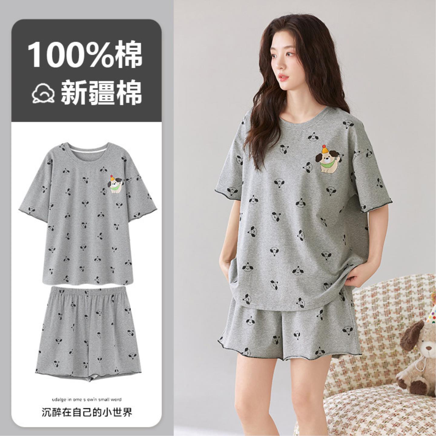 夏装套装睡衣纯棉舒适居家睡衣2026巨好看高端居家服女可出门休闲