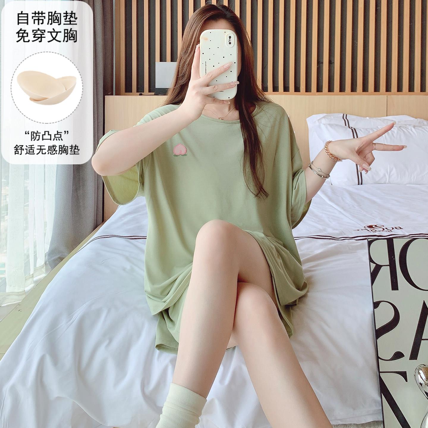 女士高级感套装睡衣夏装时尚洋气家居服女可外穿冰丝短袖高级轻奢