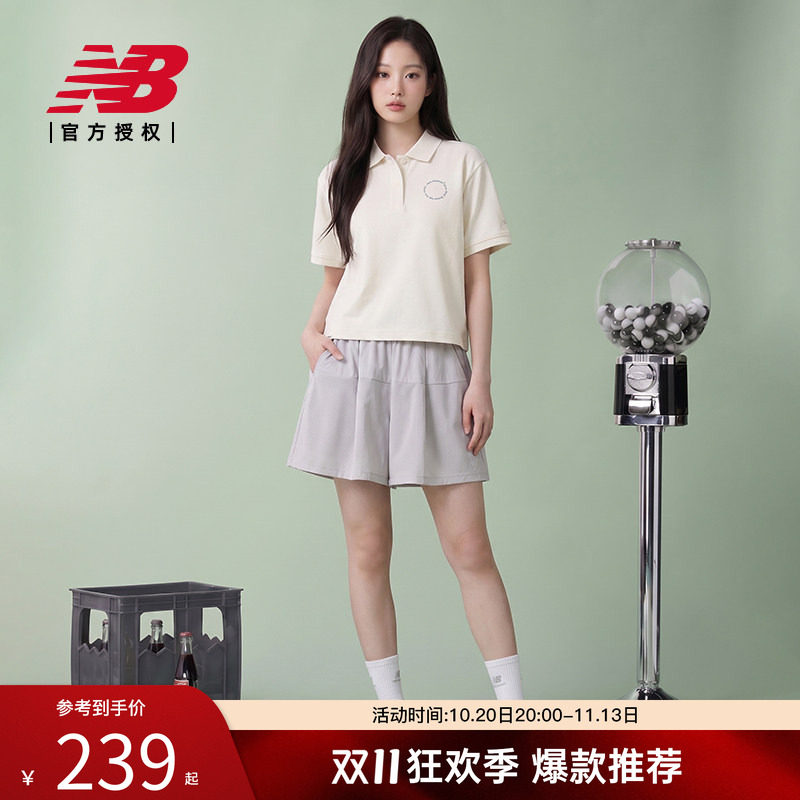 New Balance NB官方正品26新款女款休闲百搭短袖POLO衫WT61K8M2