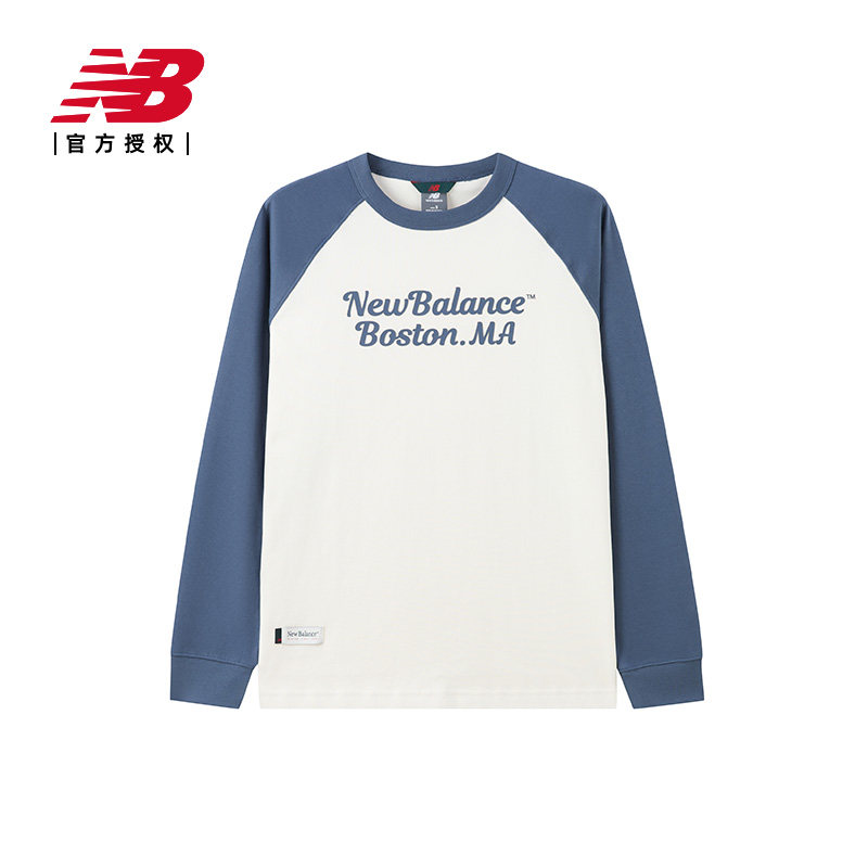 New Balance NB官方正品25男潮流时尚百搭撞色长袖T恤NDF11081