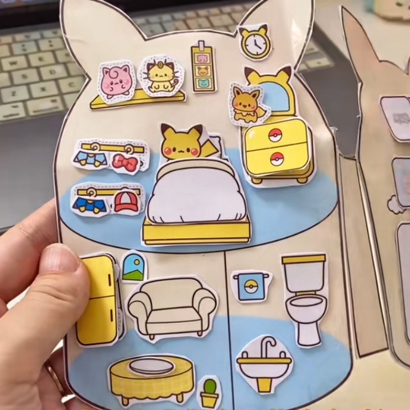 皮卡丘新款安静书手工diy制作