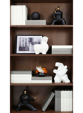 书房摆件新中式样板间客厅装饰品