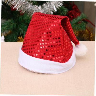 christmas decoration?Sequined Santa hat party accessories