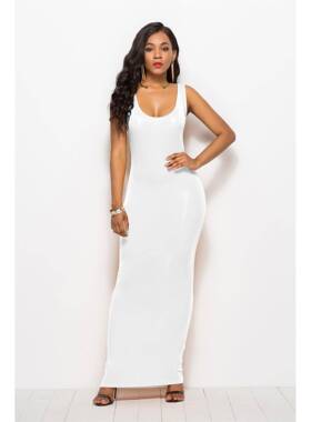 2018 summer dress elegant women ladies sleeveless long dress