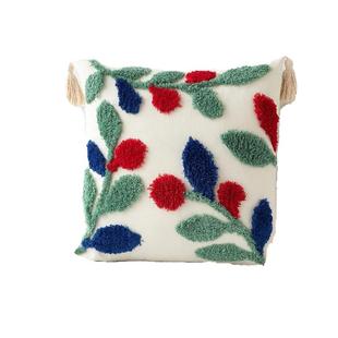 Floral Tufted Cushion Cover Multi-color Decorative Pillow Ca