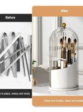 360 degree rotatable makeup brush holder360度旋转化妆刷架