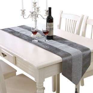 桌旗茶几布餐桌装饰长条布欧式时尚大气现代简约桌垫镶钻桌布床旗