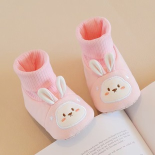 春秋婴儿鞋袜新款0-1岁软底步前袜鞋新生儿防滑A类透气男宝女宝鞋