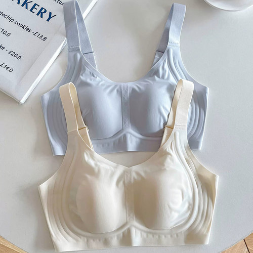 3D果冻超薄无钢圈显小收副乳文胸