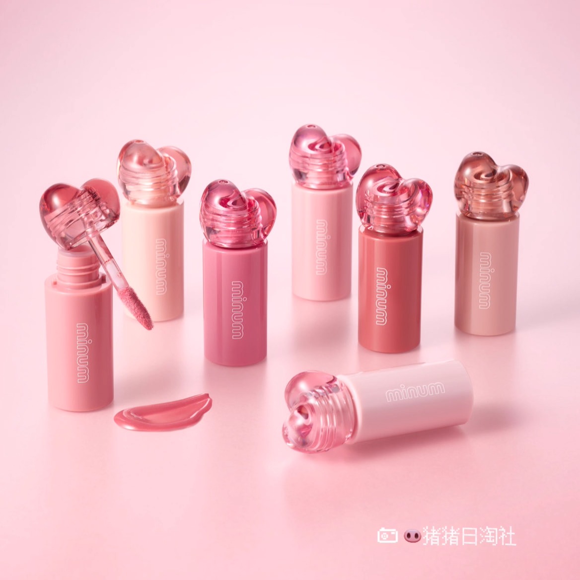日本minum爱心水光镜面唇釉粉嫩