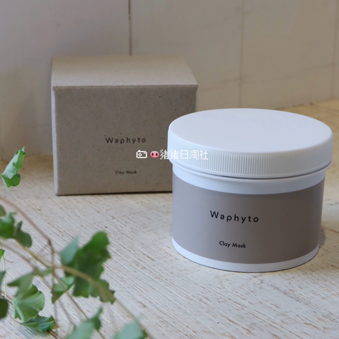 6.19发 日本 waphyto 25限定天然精油保湿提亮粘土清洁面膜220g