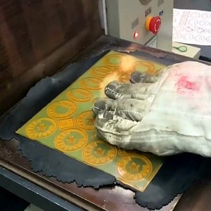 黑胶板字模版热压硫化橡胶印章用黑胶字模板20X24厘米,树脂版压模