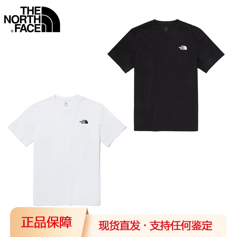 TheNorthFace北面短袖男女情侣2025韩版户外运动小标纯棉速干T恤