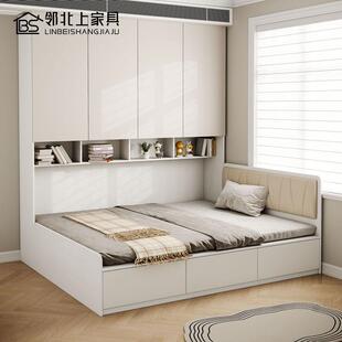 榻榻米床柜一体省空间卧室衣柜组合床1.35米小户型抽屉储物床儿童
