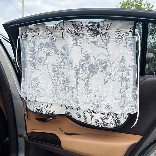 汽车车载窗帘前后排吸盘式遮阳帘宝宝遮光防晒侧窗车帘车内隐私帘