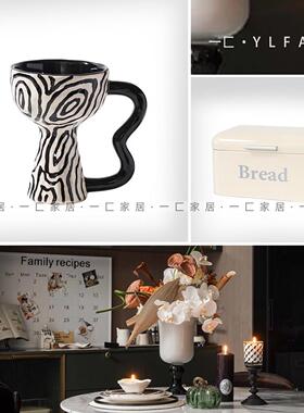 一匚 现代轻奢装饰花艺琉璃花器组合摆件 样板间酒店会所桌面饰品