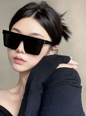 运动墨镜女复古连体超大框骑行眼镜防风防紫外线太阳镜男款显脸小