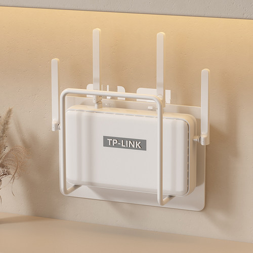 路由器放置架wifi置物架固定器墙上贴支架机上盒免打孔收纳盒支架