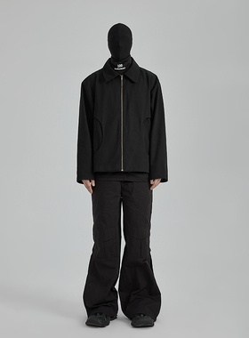 [DRKK]TRIANGLE PROJECT 小众设计独立裁剪 弧形弯月口袋宽松夹克