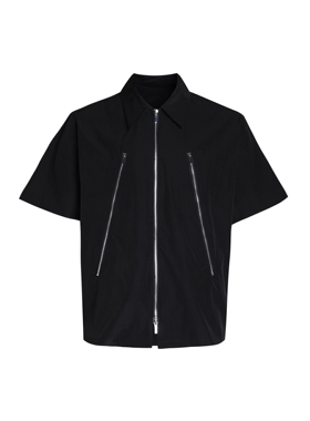 DRKK“夜幕降临”三拉链冰感cleanfit通勤百搭短袖衬衫T恤衬衣