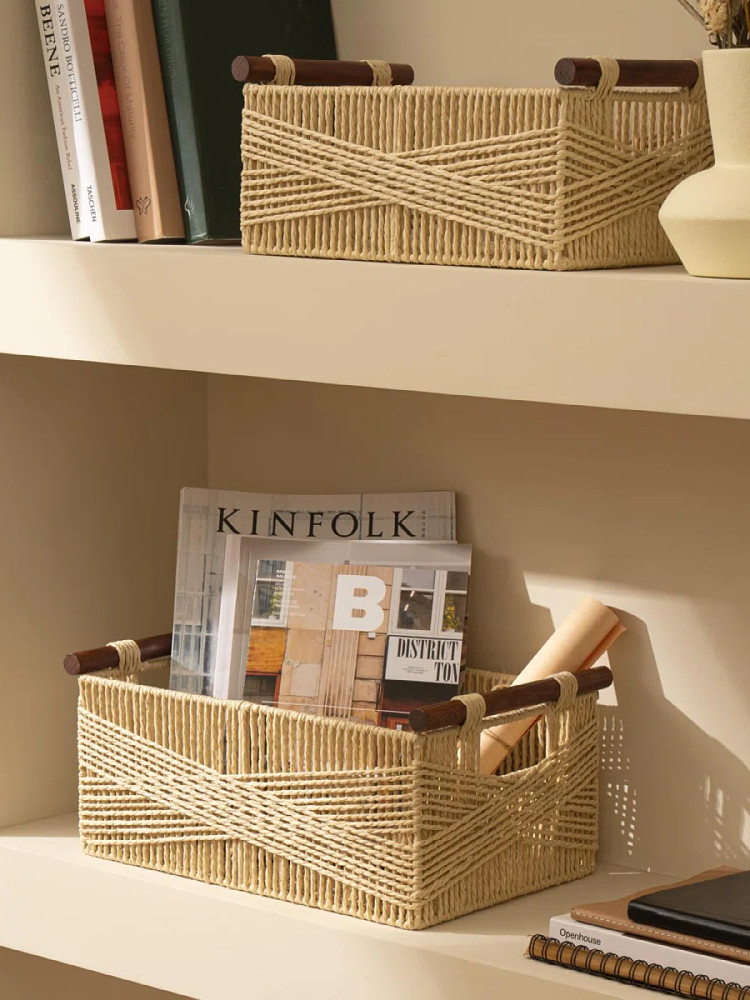 城堡浴室储物篮家庭客厅杂物面具编织篮化妆品整理盒背包储物篮,收纳整理,收纳筐,淘宝优惠券,粉丝福利购,淘宝优惠卷