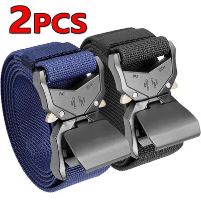 Quick Release Tactical Belts Men Outdoor Golf Buckle Men's B