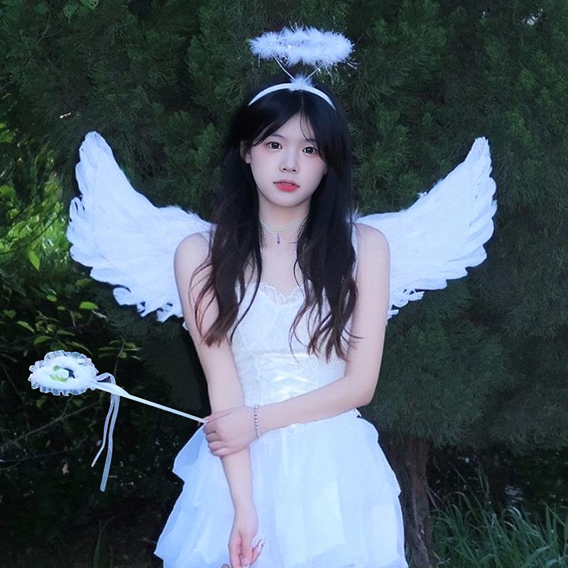 Halloween Children Adult Angel Wings Feather Wings万圣节翅膀