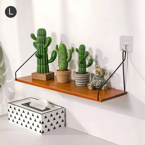 Wall Mounted Storage Rack Wood Display Stand Accessories Sto