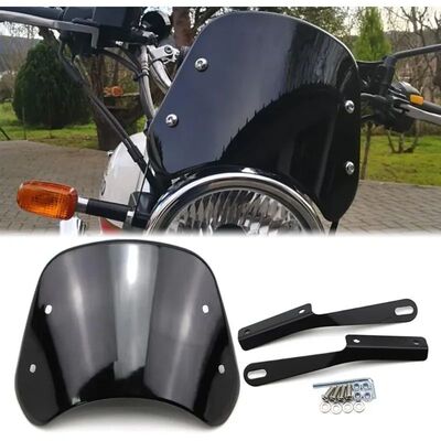 Motorcycle Universal Windshield Clear Adjustable Wind Deflec
